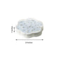 White flower-shaped LED disc light, 6 inches, remote-controlled, 4 pack.