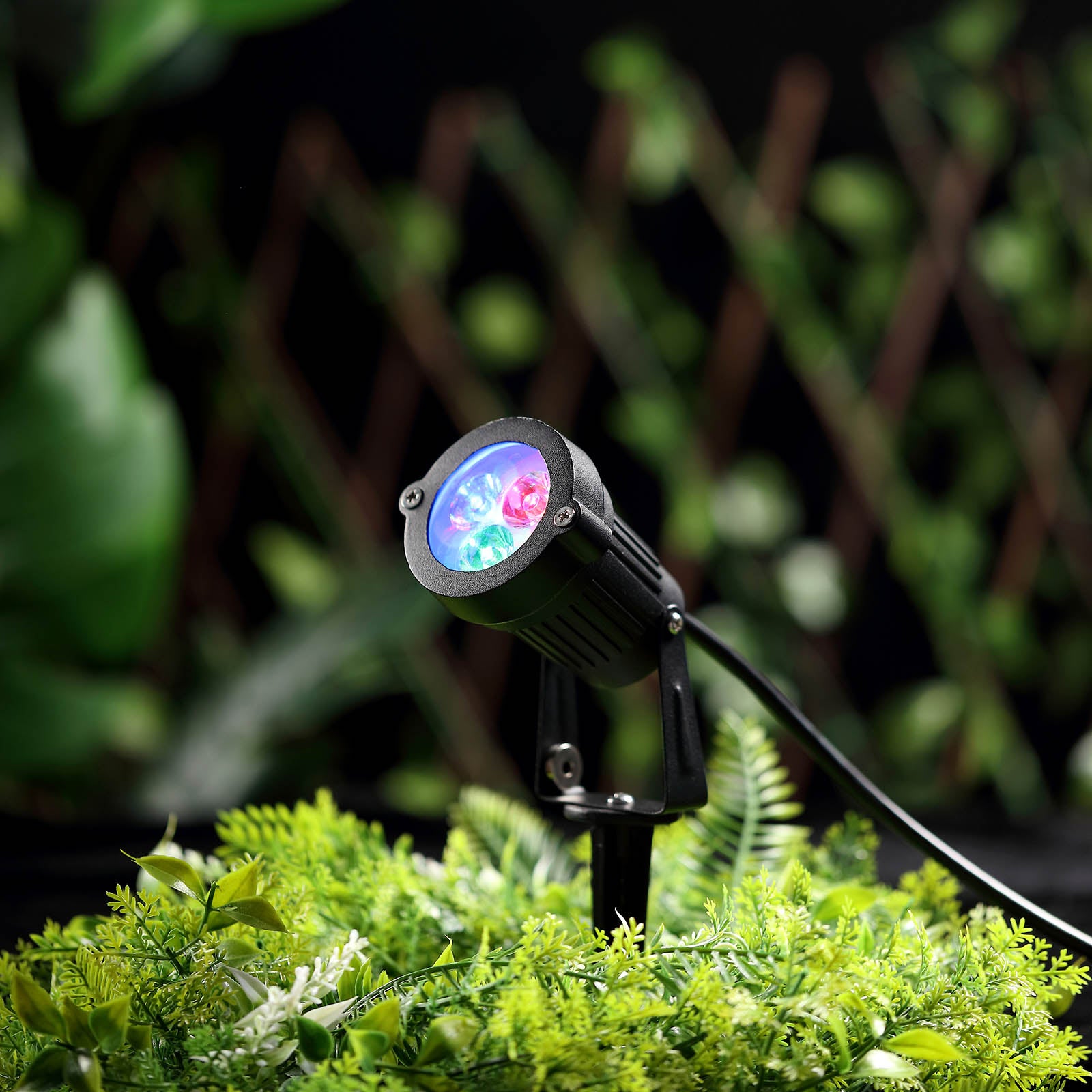 RGB LED 6 Watt Multicolor Uplight Backdrop Spotlight with Remote Control 