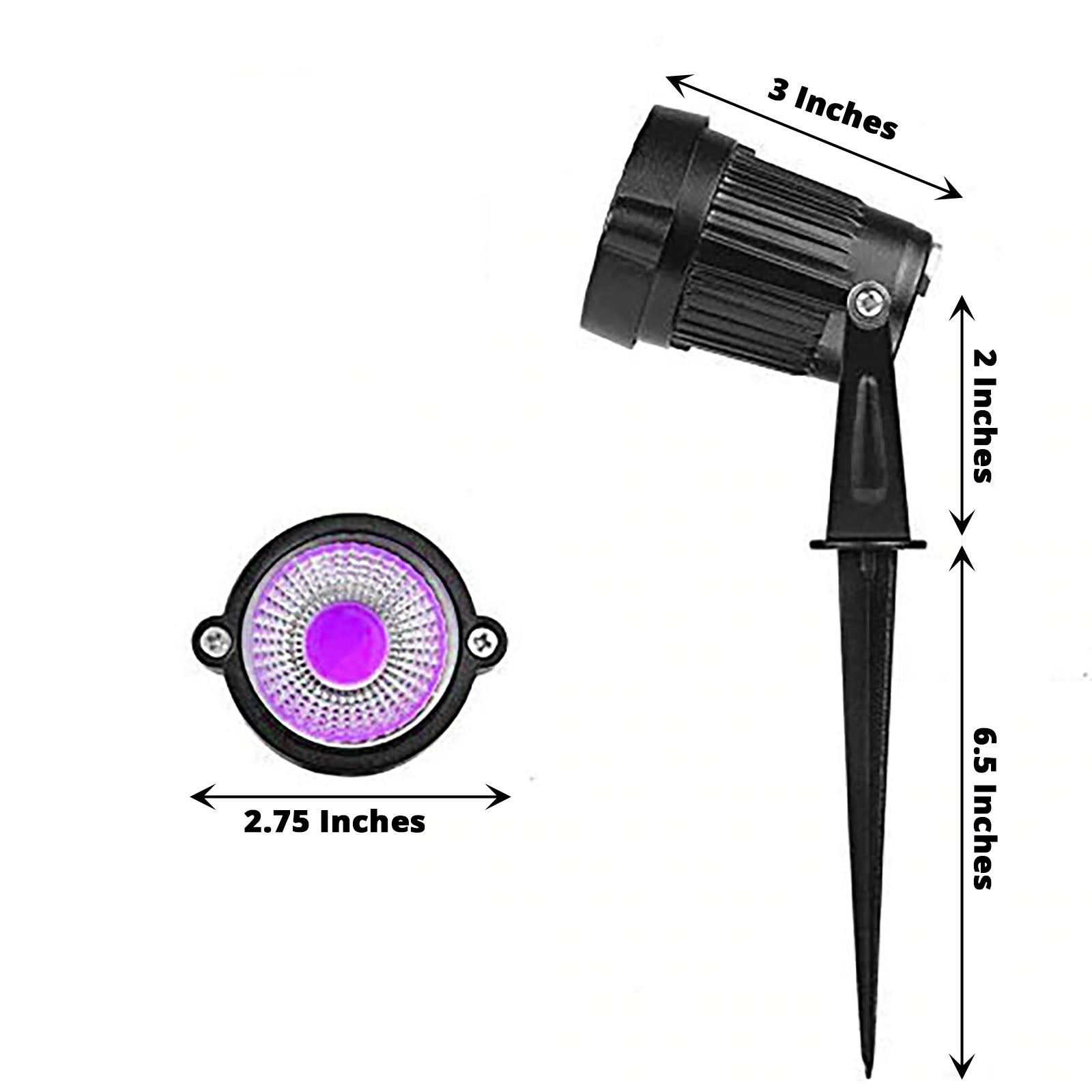 6 Watt Purple Outdoor Waterproof LED Landscape Spotlight 