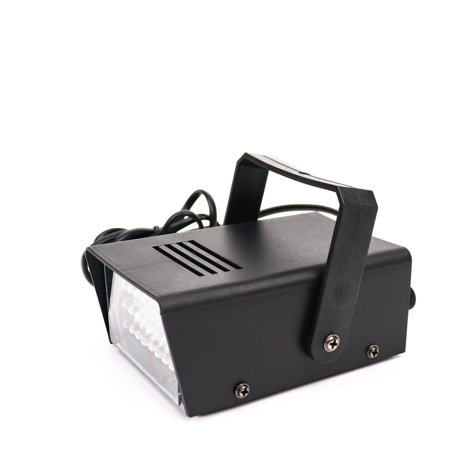 35W Mini Strobe Light with 24 Bright Warm White LEDs, black housing.