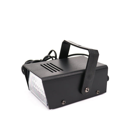35W Mini Strobe Light with 24 Bright Warm White LEDs, black housing.