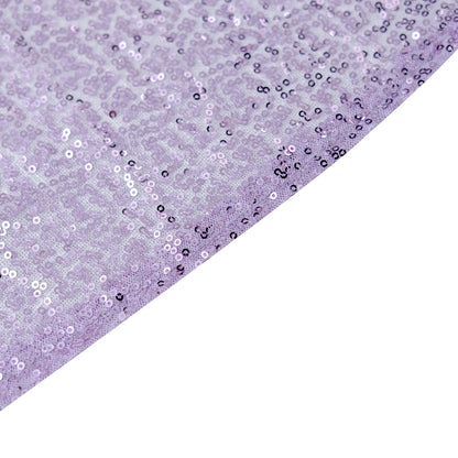20inch x 20inch Lavender Lilac Premium Sequin Cloth Dinner Napkin | Reusable Linen