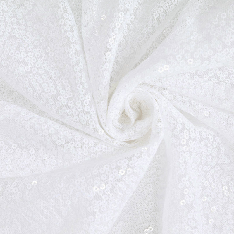 20x20Inch White Premium Sequin Cloth Dinner Napkin | Reusable Linen