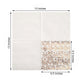 20 Pack Vintage Pattern Cocktail Metallic Rose Gold Paper Dinner Napkins 3 Ply 