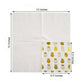 20 Pack Pineapple Cocktail Metallic Gold Paper Dinner Napkins 3 Ply 