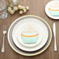 Cupcake beverage cocktail napkins in pastel colors, 11"x9", disposable paper.