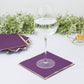 50 Pack | 2 Ply Soft Purple With Gold Foil Edge Party Paper Napkins