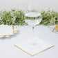 50 Pack | 2 Ply Soft White With Gold Foil Edge Party Paper Napkins