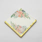 20 Pack | White Gold Trim Pink Peony Floral Design Paper Napkins