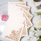 20 Pack White Linen-Feel Cocktail Napkins with Rose Gold Fleur Vintage Print, Premium Cloth-Like Airlaid Paper Beverage Napkins, Disposable Soft and Absorbent Hand Towels