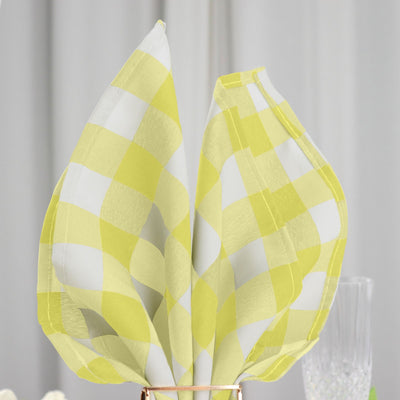 Versatile Gingham Style Napkins