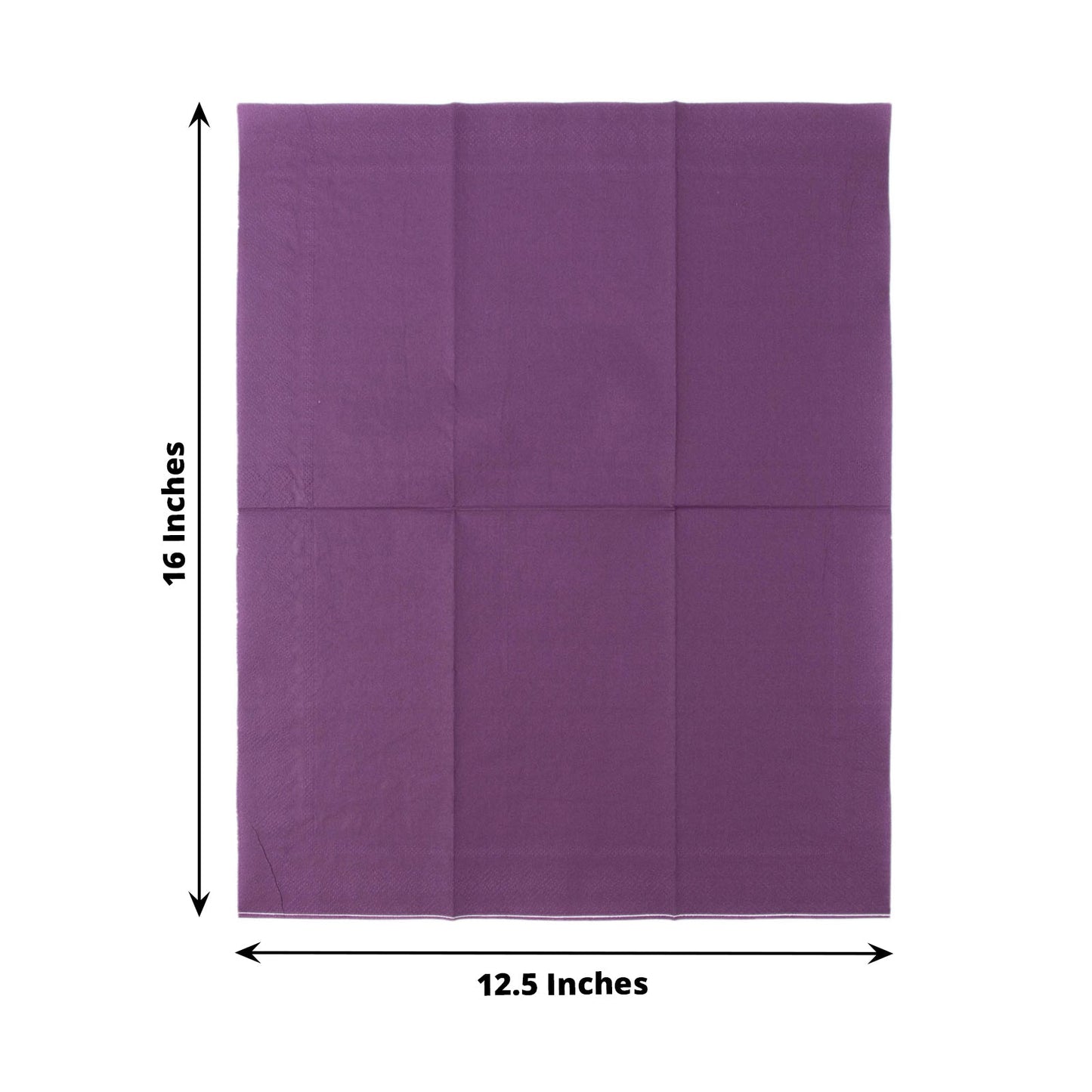 50 Pack | 2 Ply Soft Purple Dinner Party Paper Napkins