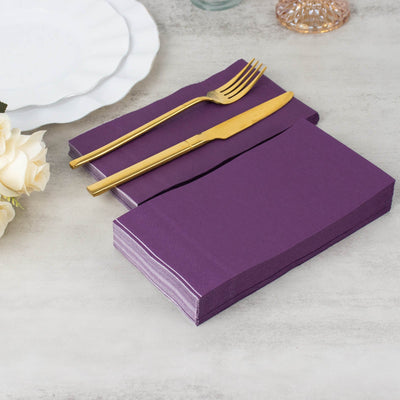 Durability Meets Elegance in Our Purple Napkins