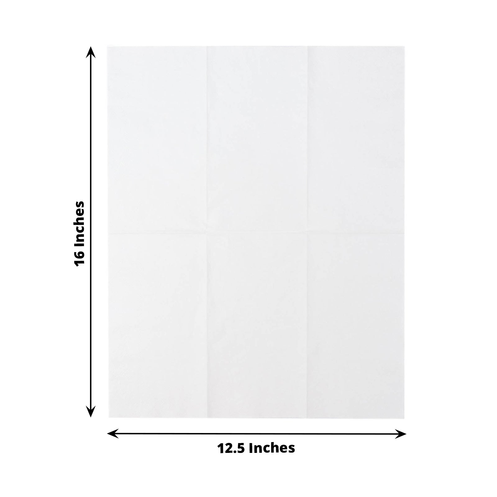 50 Pack | 2 Ply Soft White Dinner Party Paper Napkins