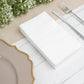 50 Pack 2 Ply White Soft Disposable Party Napkins, Wedding Reception Dinner Paper Napkins