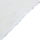 Wrinkle Resistant Slubby Textured White Linen 20 Inch x 20 Inch Cloth Dinner Napkins