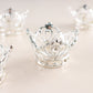 Metallic Silver Crown Rhinestone Napkin Rings 4 Pack