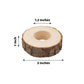 Pack Of 4 Natural Birch Wood 3 Inch Rustic Napkin Rings 