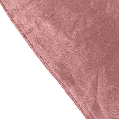 Dusty Rose Premium 20 Inch x 20 Inch Sheen Finish Velvet Cloth Dinner Napkins 5 Pack