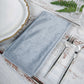 Cloth Dinner Napkins In Dusty Blue With Sheen Finish 20x20 Inch