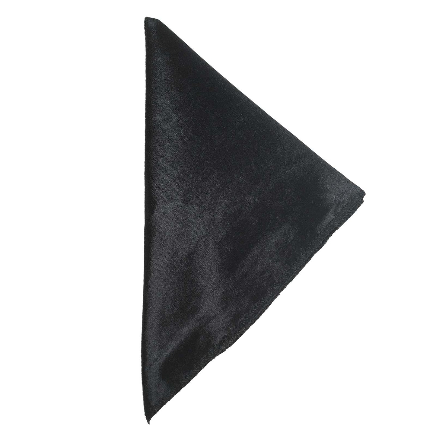 5 Pack | Black Premium Sheen Finish Velvet Cloth Dinner Napkins
