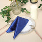 5 Pack | Royal Blue Premium Sheen Finish Velvet Cloth Dinner Napkins