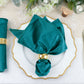 Seamless Peacock Teal Velvet dinner napkin 20 Inch by 20 Inch Sheer Finish