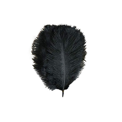 12 Pack | 13-15inch Black Natural Plume Real Ostrich Feathers, DIY Centerpiece Fillers