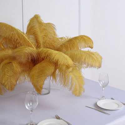Versatile Applications for Gold Ostrich Feathers