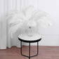 12 Pack | White Natural Plume Ostrich Feathers Centerpiece Filler - 24"-26"