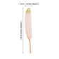Blush pink feathers with glitter gold tips for party decoration.