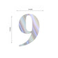 4 Pack - 5" Iridescent Large 0-9 Number Stickers Banner, Custom Milestone Age And Date Stick On Numbers - 9