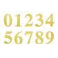 4 Pack - 5" Gold Large 0-9 Number Stickers Banner, Custom Milestone Age And Date Stick On Numbers - 8