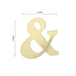 4 Pack Metallic Gold "&" Alphabet Symbol Stick On Letters 5 Inch