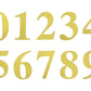4 Pack - 5" Gold Large 0-9 Number Stickers Banner, Custom Milestone Age And Date Stick On Numbers - 9