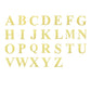 4 Pack - 5" Metallic Gold Alphabet Stickers Banner, Customizable Stick on Gold Letters & Numbers