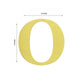 4 Pack - 5" Metallic Gold Alphabet Stickers Banner, Customizable Stick on Gold Letters - O