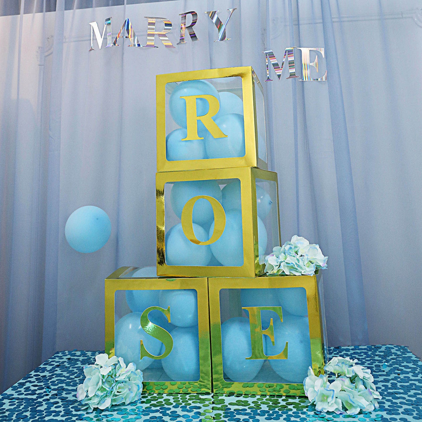 4 Pack - 5" Metallic Gold Alphabet Stickers Banner, Customizable Stick on Gold Letters - R