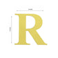 4 Pack - 5" Metallic Gold Alphabet Stickers Banner, Customizable Stick on Gold Letters - R