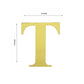 Customizable 5 Inch Metallic Gold Alphabet T Letter Stickers Banner 4 Pack