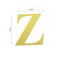 Customizable 5 Inch Metallic Gold Alphabet Z Letter Stickers Banner 4 Pack
