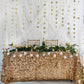 Gold circle dot party garland banner hanging backdrop for celebrations.