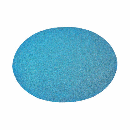 6 Pack Decorative Non Slip Oval Turquoise Table Mats with Glitter#whtbkgd