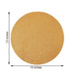6 Pack Champagne Round Non Slip Glitter Decorative Placemats 