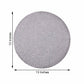 6 Pack Silver Round Placemats with Non Slip Glitter