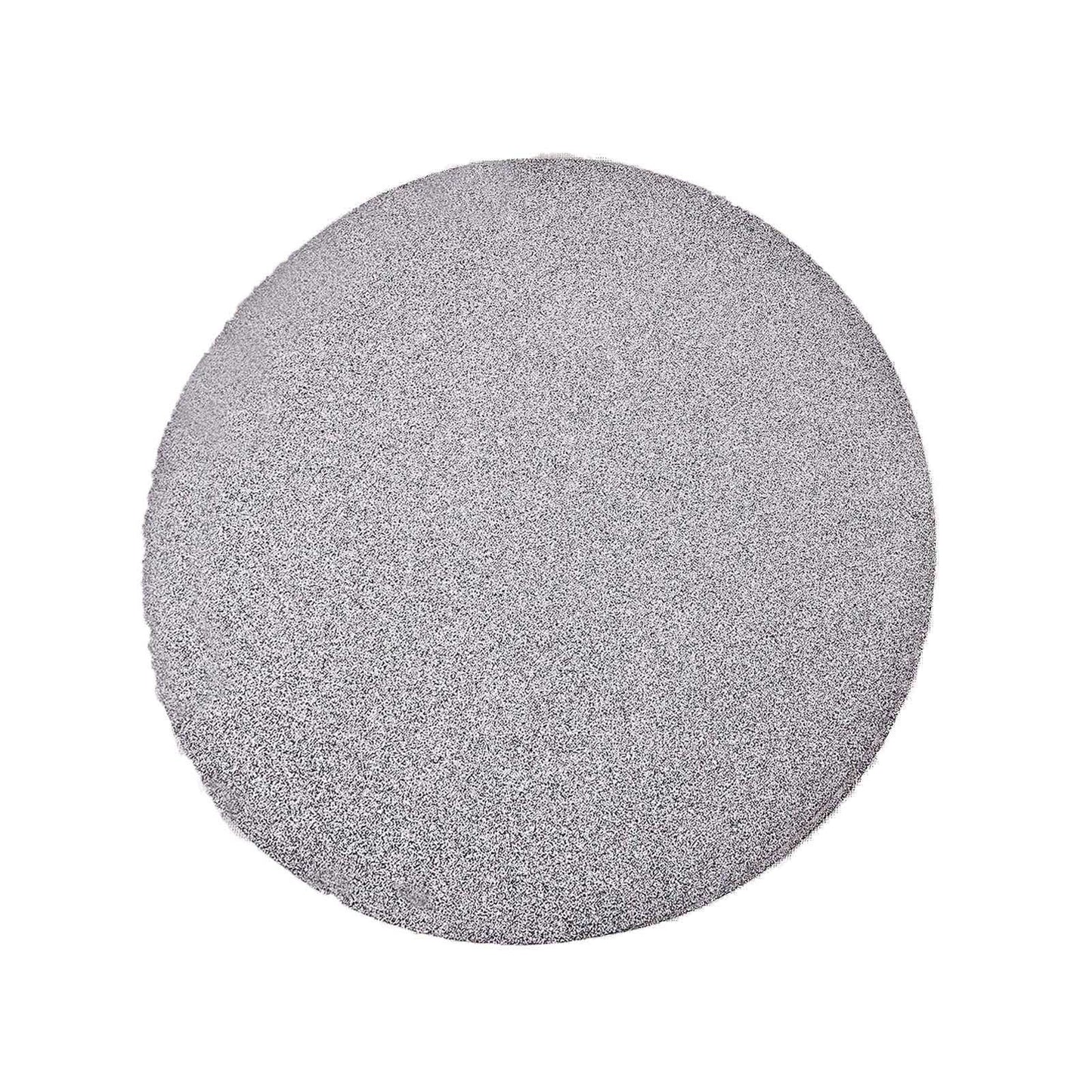 6 Pack Silver Glitter Round Placemats with Non Slip Sparkle#whtbkgd