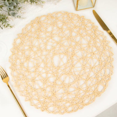 Versatile Uses of Beige Woven Fiber Placemats
