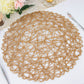 6 Pack | 15" Natural Woven Fiber Disposable Placemats, Round Table Mats