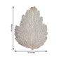 Gold metallic fall leaf vinyl placemat, non-slip dining table mat.