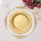 10 Pack Of Gold Round Plates With Basketweave Rim 10 Inch Dinner